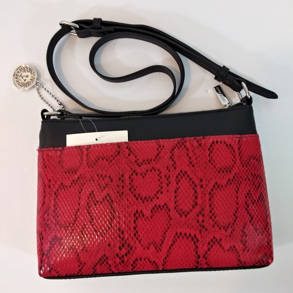 NWT ANNE KLEIN PYTHON SNAKE CROSSBODY BAG PURSE - Picture 3 of 14